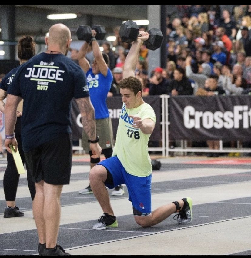 Luke De Jonge competing at the 2017 CrossFit Games